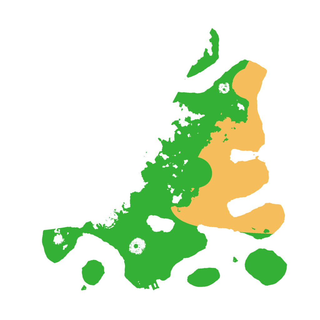 Biome Rust Map: Procedural Map, Size: 3000, Seed: 1000015