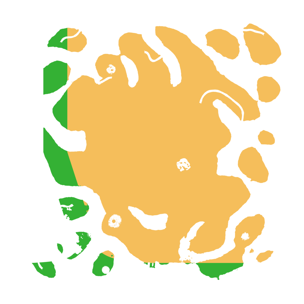 Biome Rust Map: Procedural Map, Size: 3500, Seed: 3477