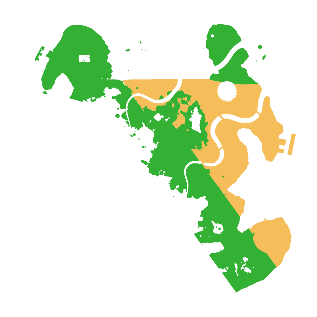 Biome Rust Map: Procedural Map, Size: 3000, Seed: 487260