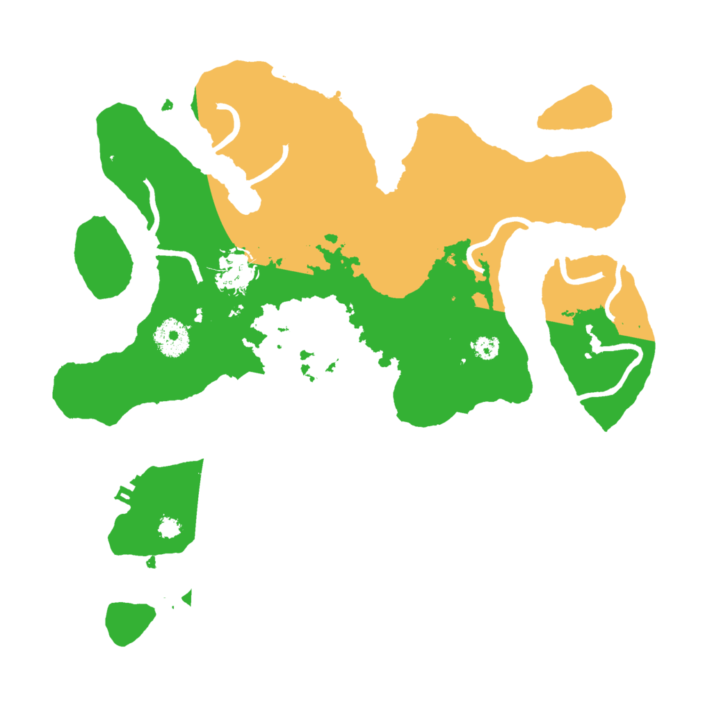 Biome Rust Map: Procedural Map, Size: 3000, Seed: 194572