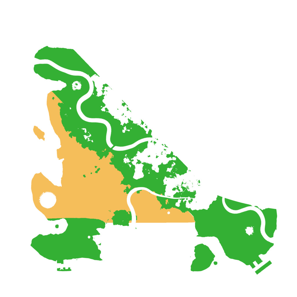 Biome Rust Map: Procedural Map, Size: 3200, Seed: 42069
