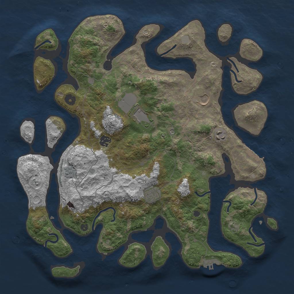 Rust Map: Procedural Map, Size: 4000, Seed: 20211202, 14 Monuments