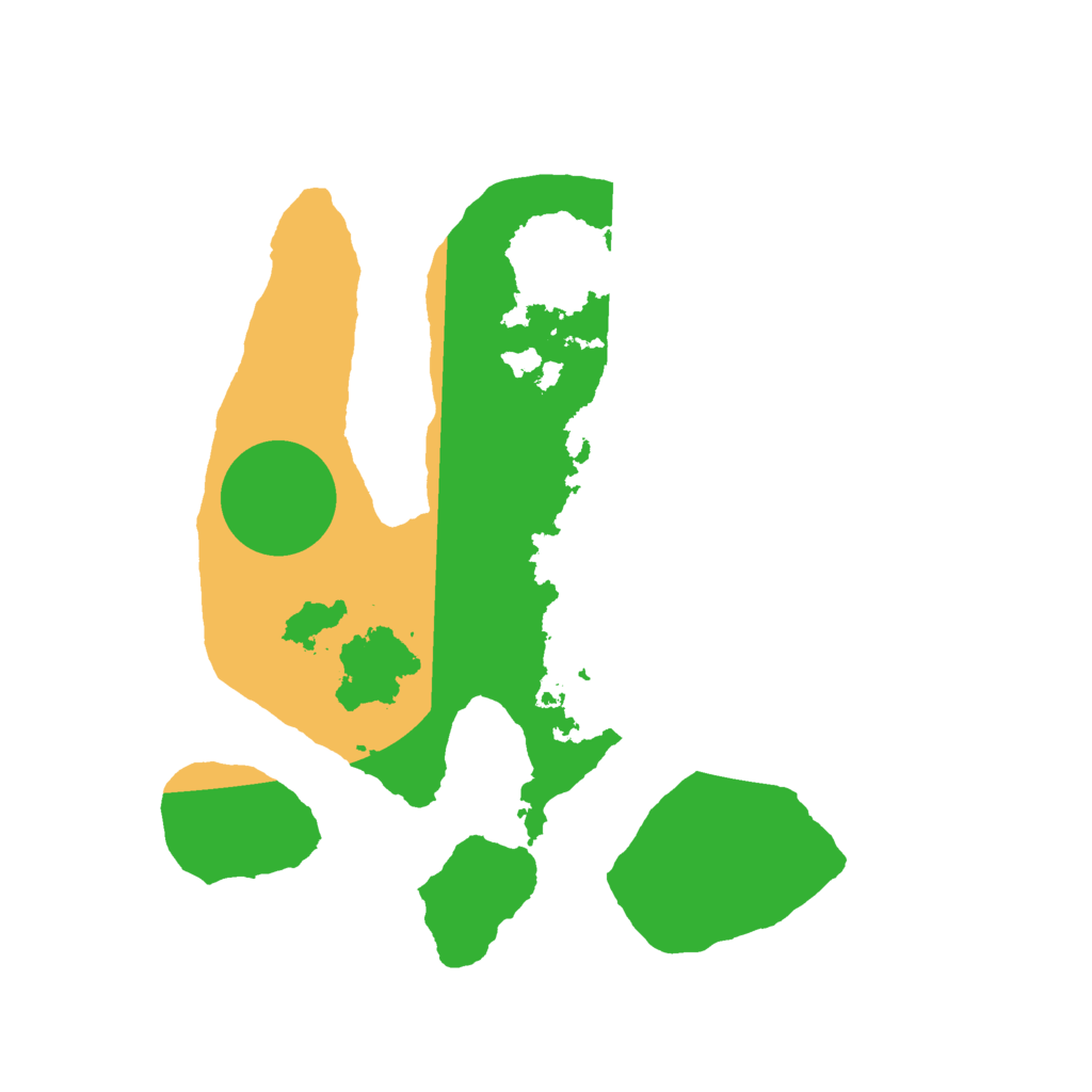 Biome Rust Map: Barren, Size: 2500, Seed: 2500