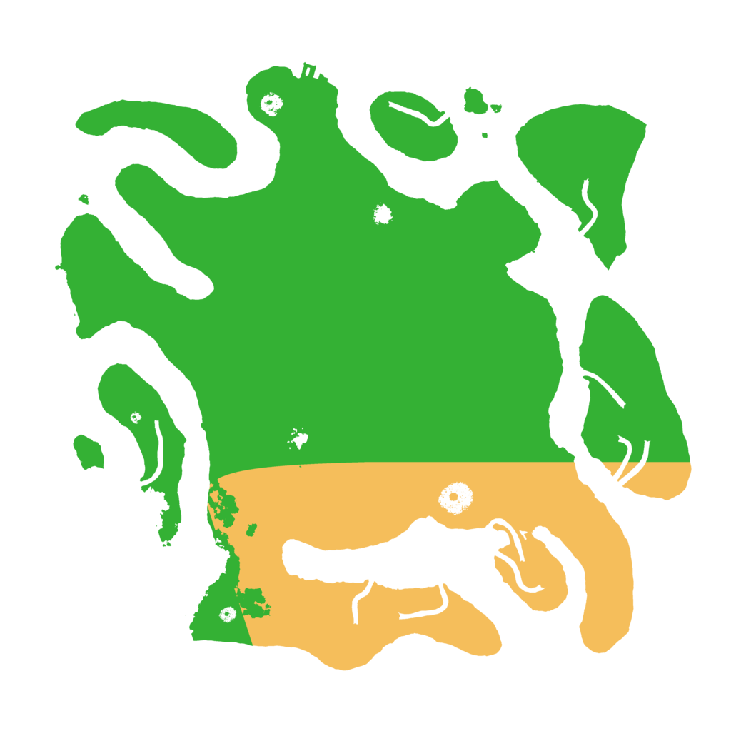 Biome Rust Map: Procedural Map, Size: 3500, Seed: 1557485273