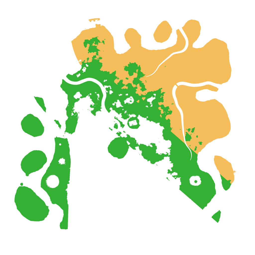 Biome Rust Map: Procedural Map, Size: 3500, Seed: 333221