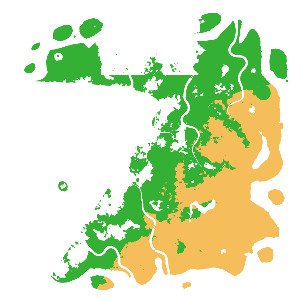 Biome Rust Map: Procedural Map, Size: 5500, Seed: 100816564