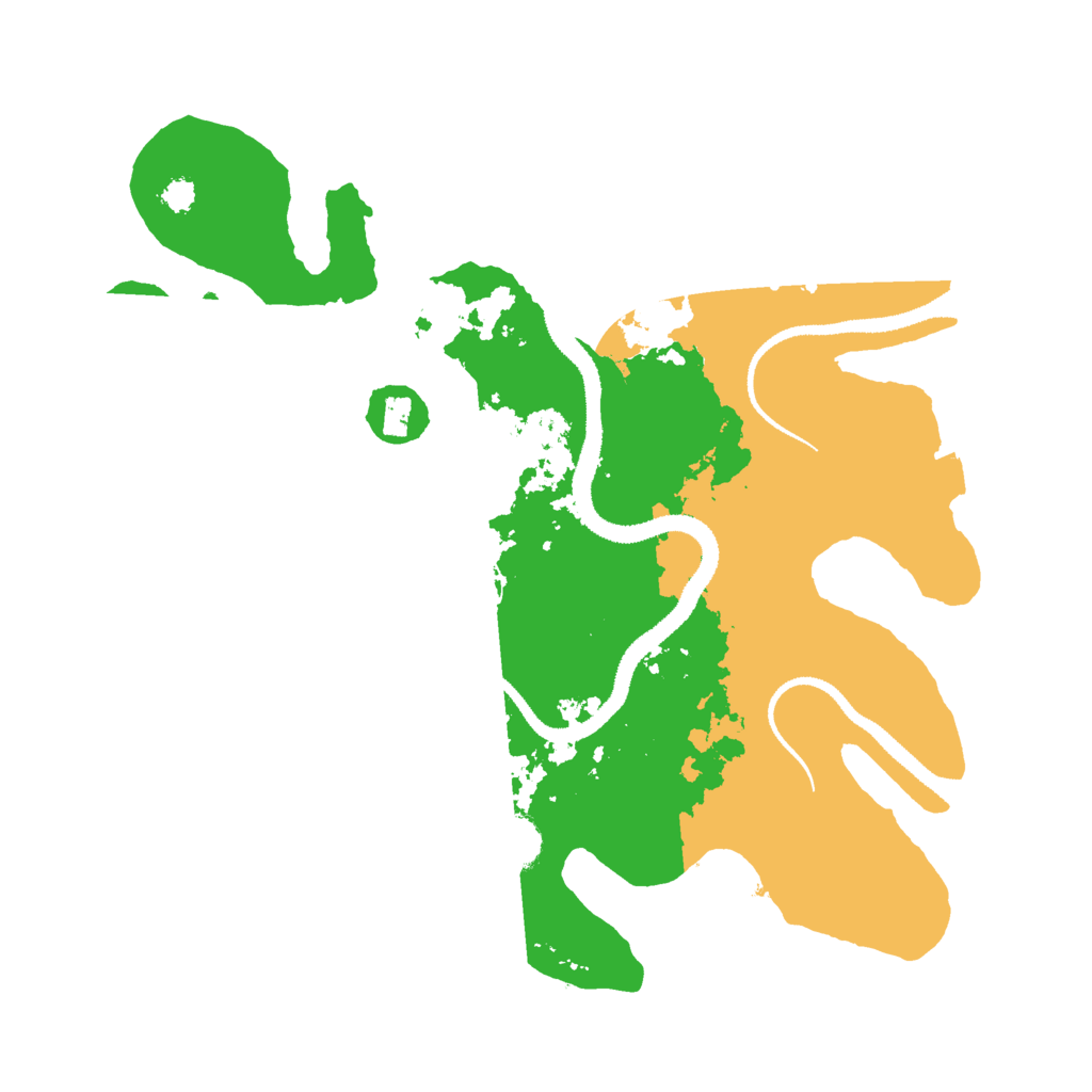 Biome Rust Map: Procedural Map, Size: 3000, Seed: 72343