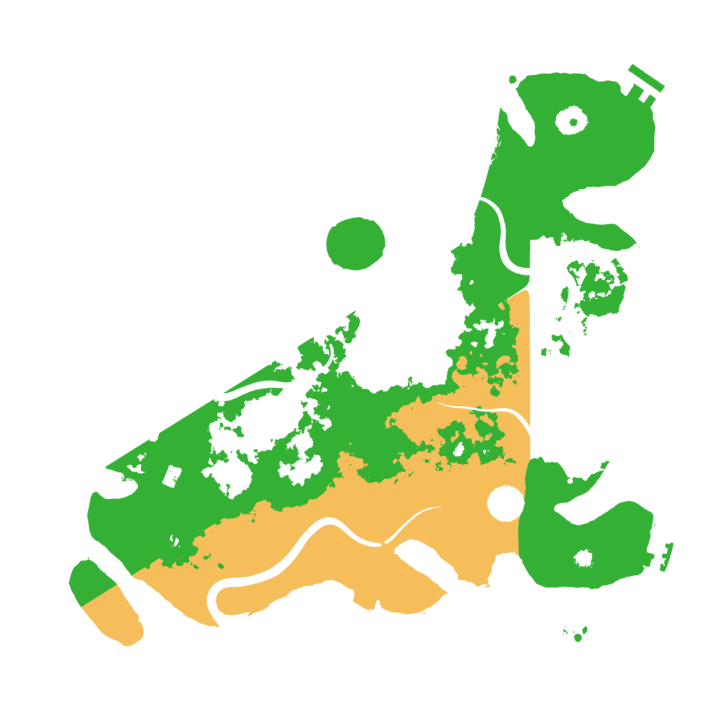 Biome Rust Map: Procedural Map, Size: 3600, Seed: 3803342