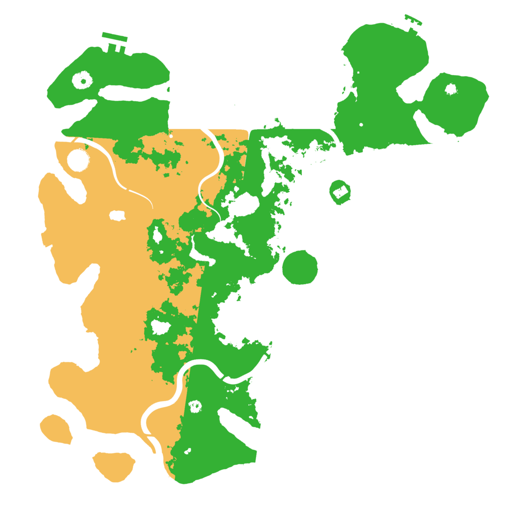 Biome Rust Map: Procedural Map, Size: 4096, Seed: 1444