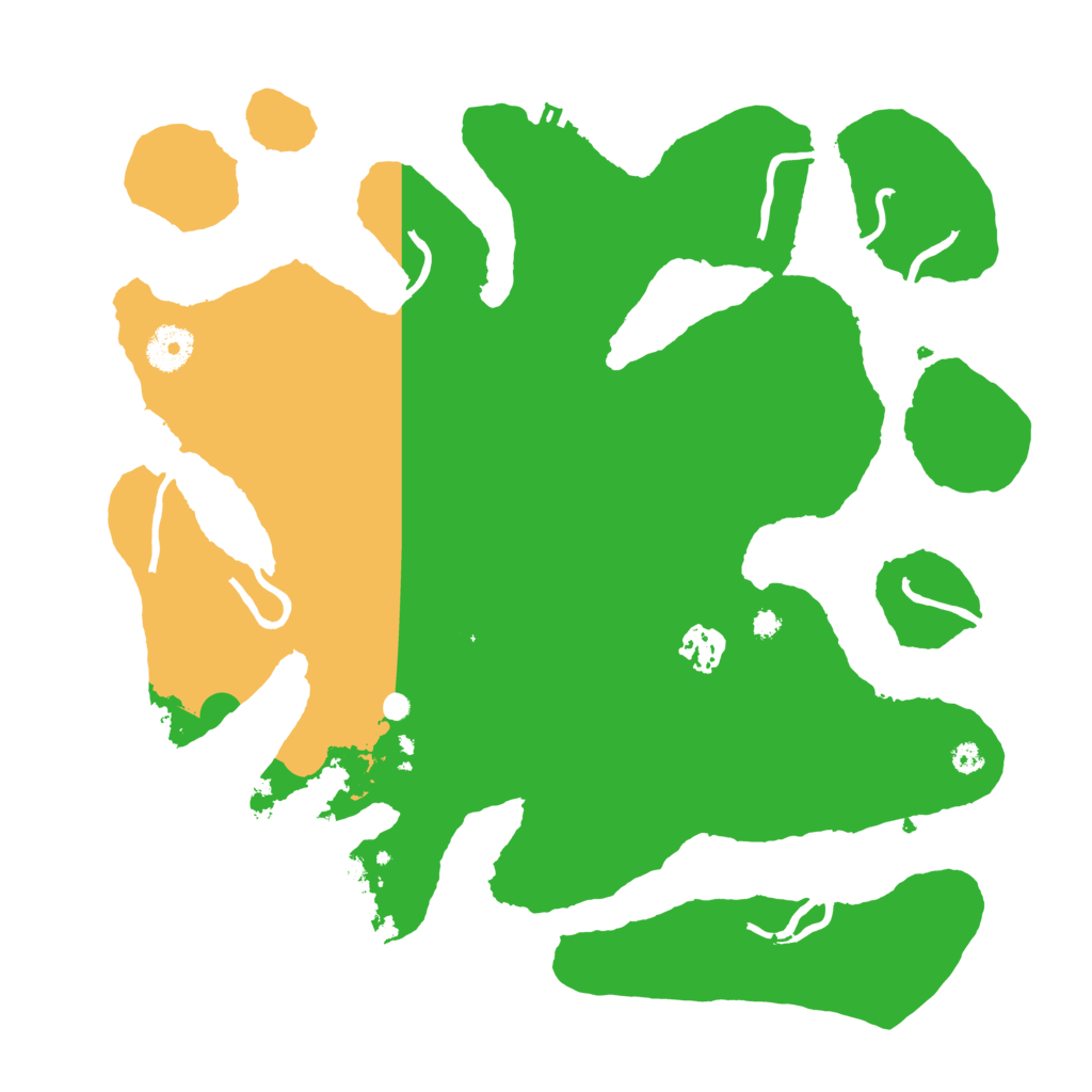 Biome Rust Map: Procedural Map, Size: 3600, Seed: 1345899128