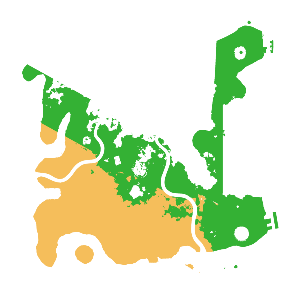 Biome Rust Map: Procedural Map, Size: 3600, Seed: 564734046