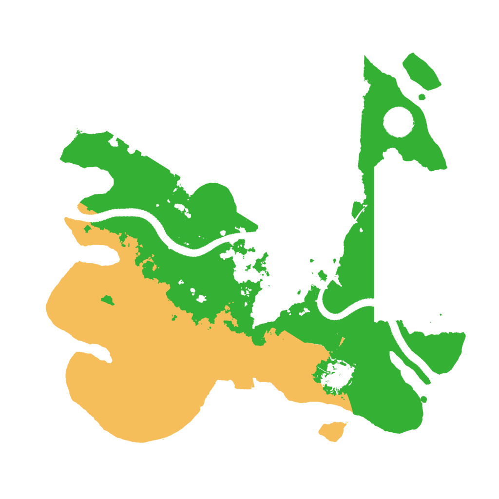 Biome Rust Map: Procedural Map, Size: 3000, Seed: 54590452