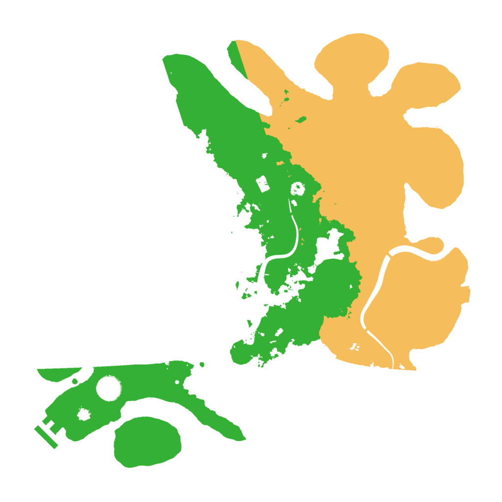 Biome Rust Map: Procedural Map, Size: 3550, Seed: 98342