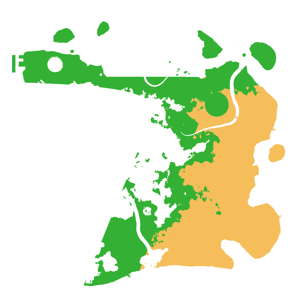 Biome Rust Map: Procedural Map, Size: 3550, Seed: 803392