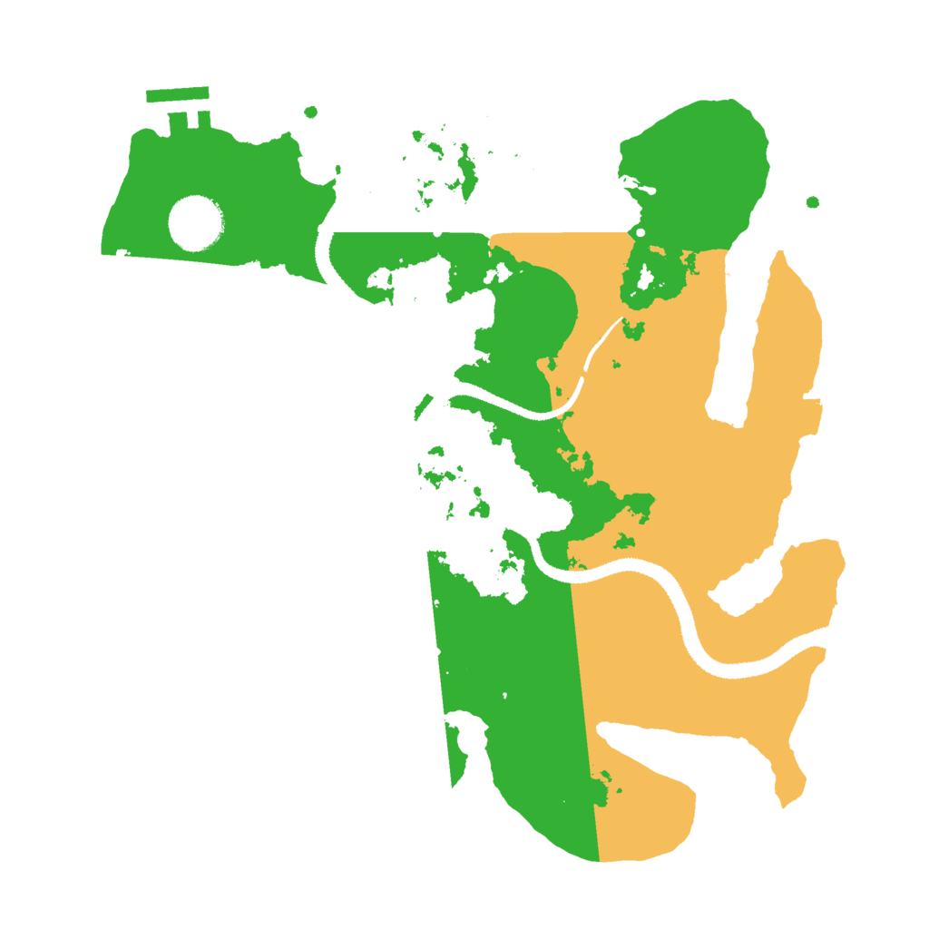 Biome Rust Map: Procedural Map, Size: 3000, Seed: 510178720