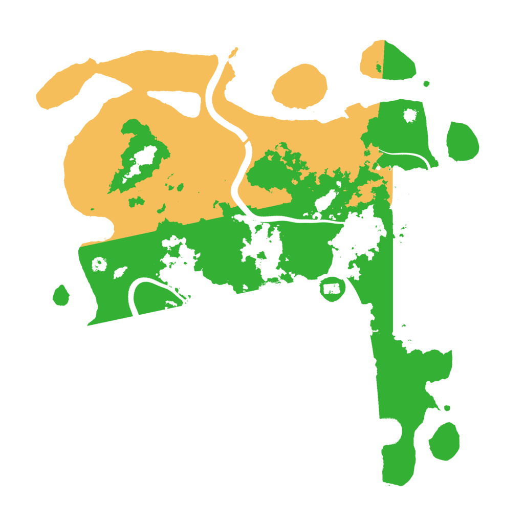 Biome Rust Map: Procedural Map, Size: 3500, Seed: 3832727