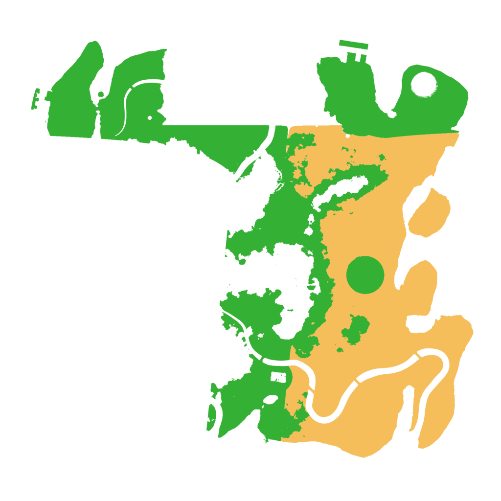 Biome Rust Map: Procedural Map, Size: 3500, Seed: 798266090
