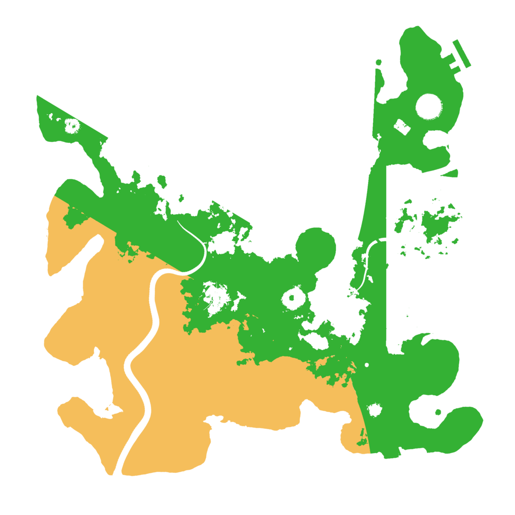 Biome Rust Map: Procedural Map, Size: 3500, Seed: 2051537791
