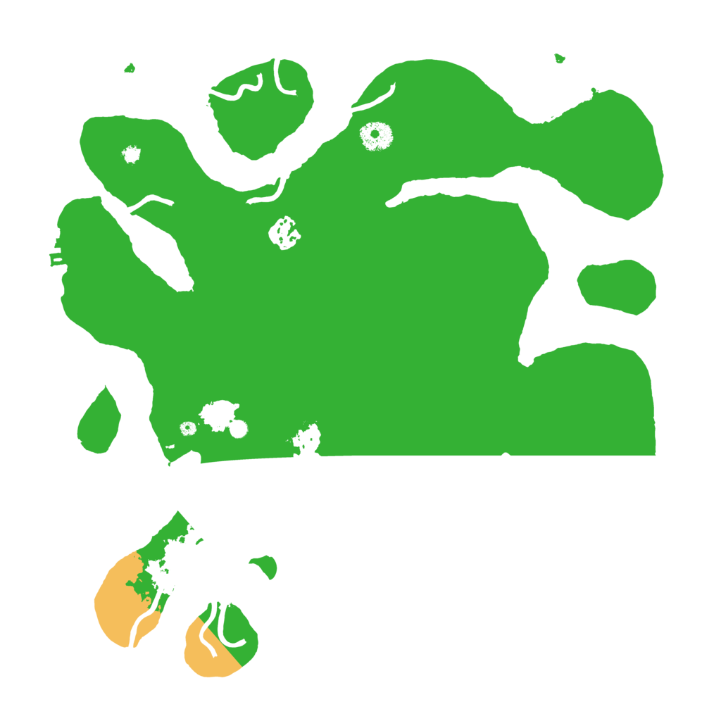 Biome Rust Map: Procedural Map, Size: 3500, Seed: 43453