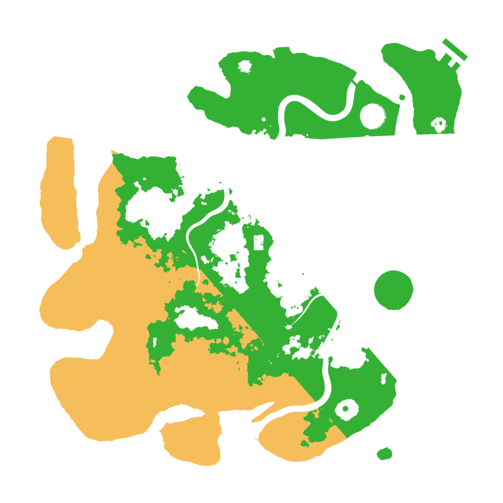 Biome Rust Map: Procedural Map, Size: 3500, Seed: 416874092