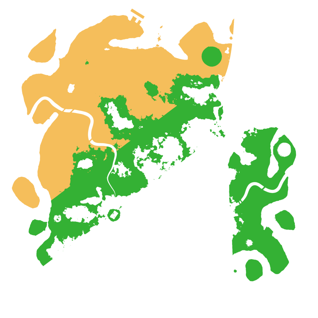 Biome Rust Map: Procedural Map, Size: 4300, Seed: 1301716552