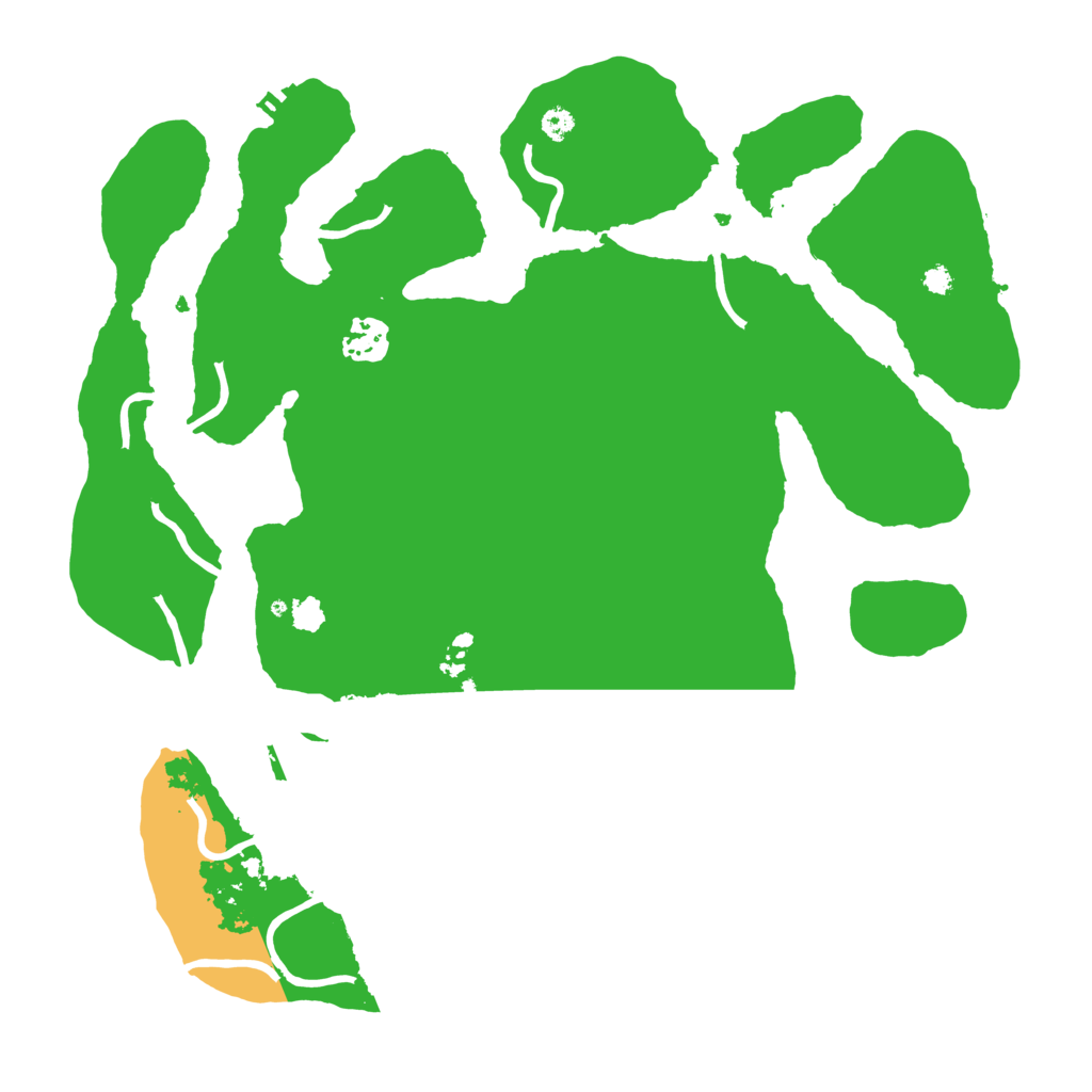 Biome Rust Map: Procedural Map, Size: 3500, Seed: 689999