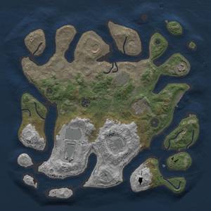 Thumbnail Rust Map: Procedural Map, Size: 3500, Seed: 734870002, 14 Monuments