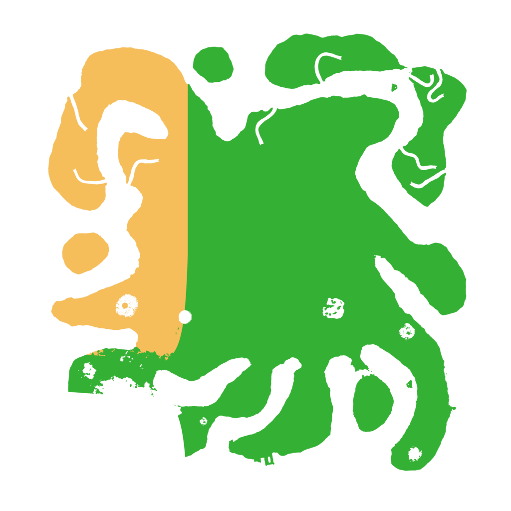 Biome Rust Map: Procedural Map, Size: 3500, Seed: 710944500