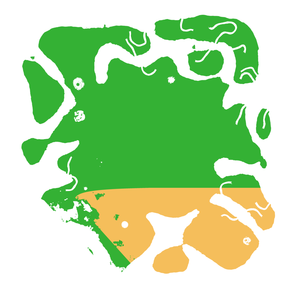 Biome Rust Map: Procedural Map, Size: 3900, Seed: 6666