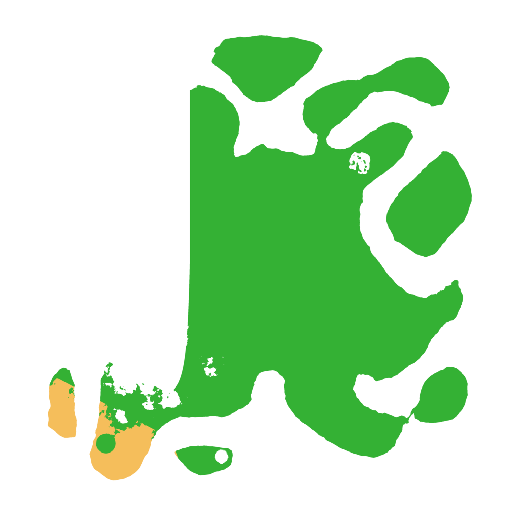 Biome Rust Map: Barren, Size: 3500, Seed: 5330