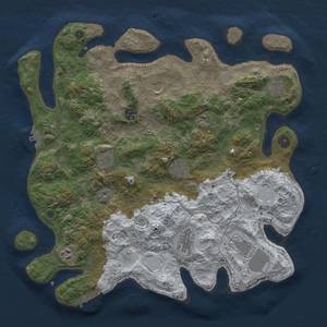 Thumbnail Rust Map: Procedural Map, Size: 4050, Seed: 68568603, 19 Monuments