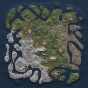 Thumbnail Rust Map: Procedural Map, Size: 5000, Seed: 1469293552, 18 Monuments