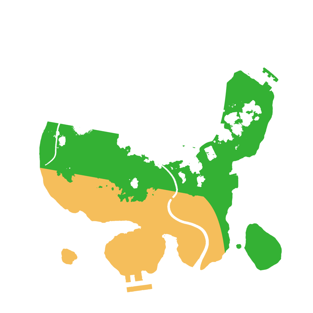 Biome Rust Map: Procedural Map, Size: 2500, Seed: 526540759