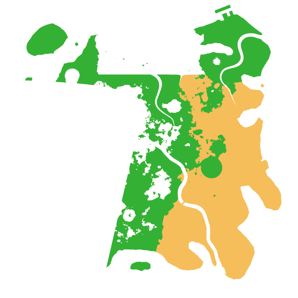 Biome Rust Map: Procedural Map, Size: 3700, Seed: 1759349841