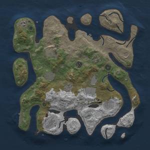 Thumbnail Rust Map: Procedural Map, Size: 3750, Seed: 373619316, 19 Monuments