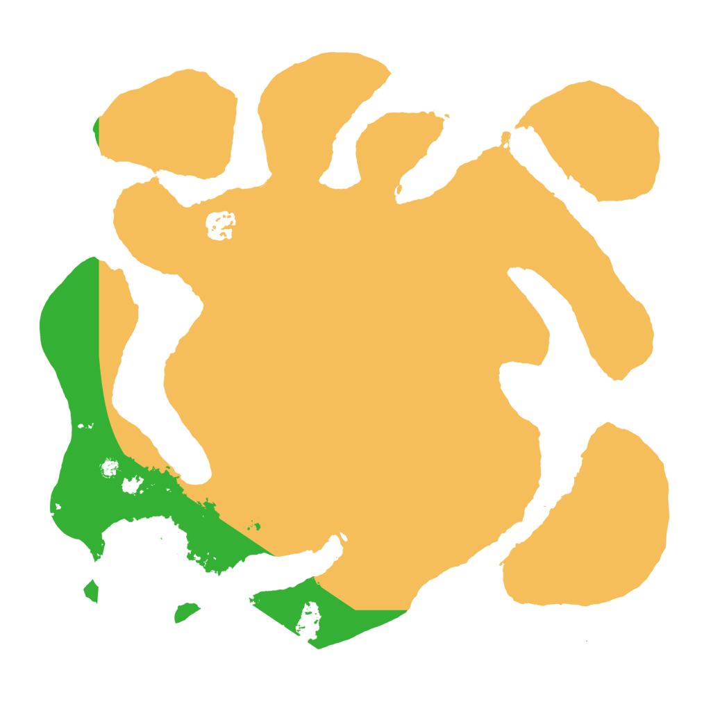 Biome Rust Map: Barren, Size: 3500, Seed: 1732526083