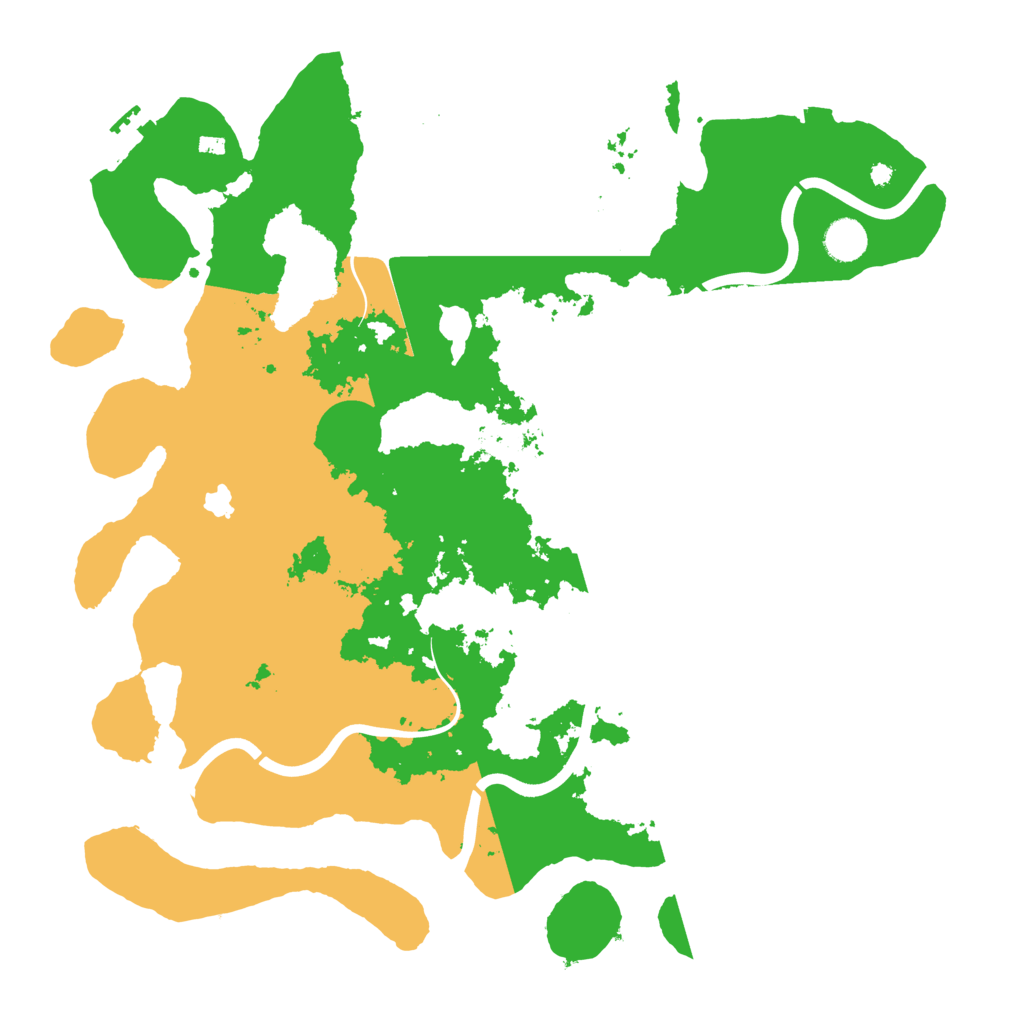 Biome Rust Map: Procedural Map, Size: 4200, Seed: 1234578