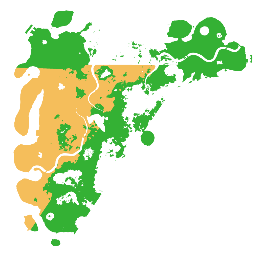 Biome Rust Map: Procedural Map, Size: 5000, Seed: 19722508