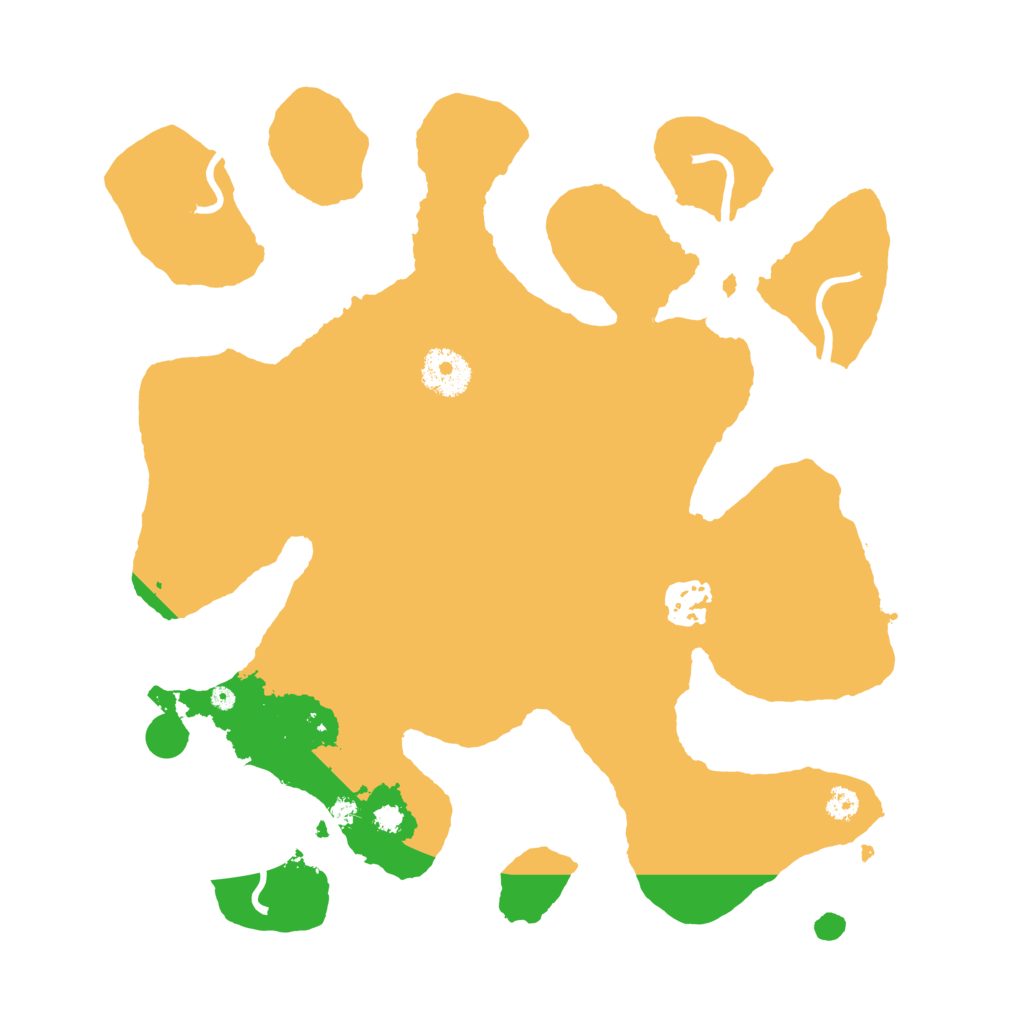 Biome Rust Map: Procedural Map, Size: 3200, Seed: 25688745