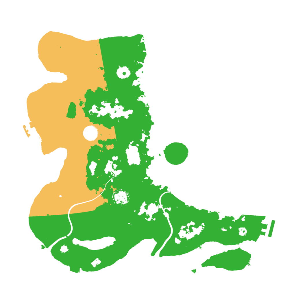 Biome Rust Map: Procedural Map, Size: 3500, Seed: 1465245996