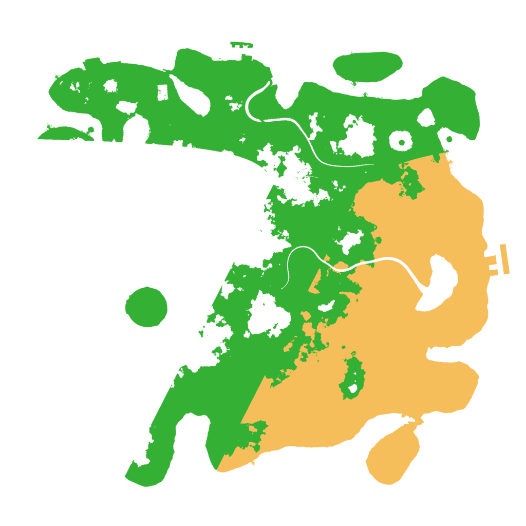 Biome Rust Map: Procedural Map, Size: 3550, Seed: 73622347