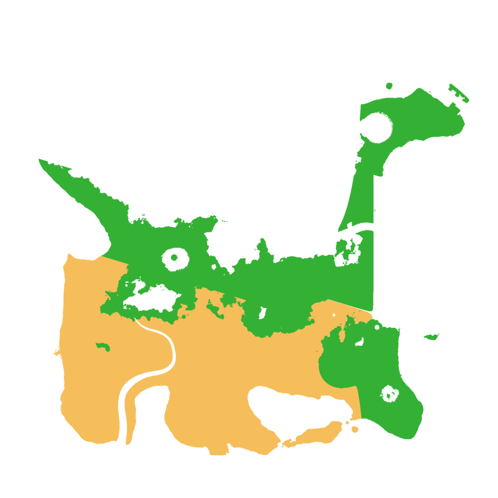 Biome Rust Map: Procedural Map, Size: 3000, Seed: 4646464