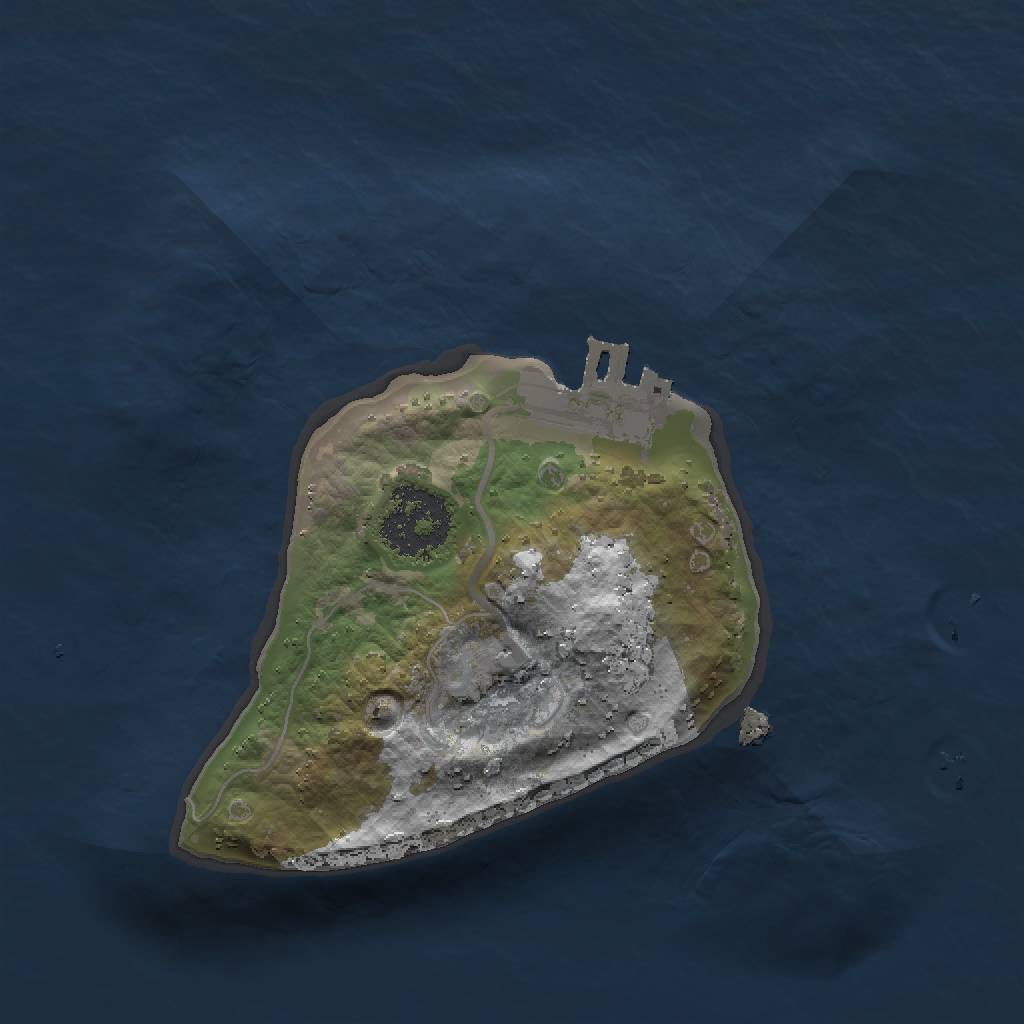 Rust Map: Procedural Map, Size: 1500, Seed: 458745962, 5 Monuments