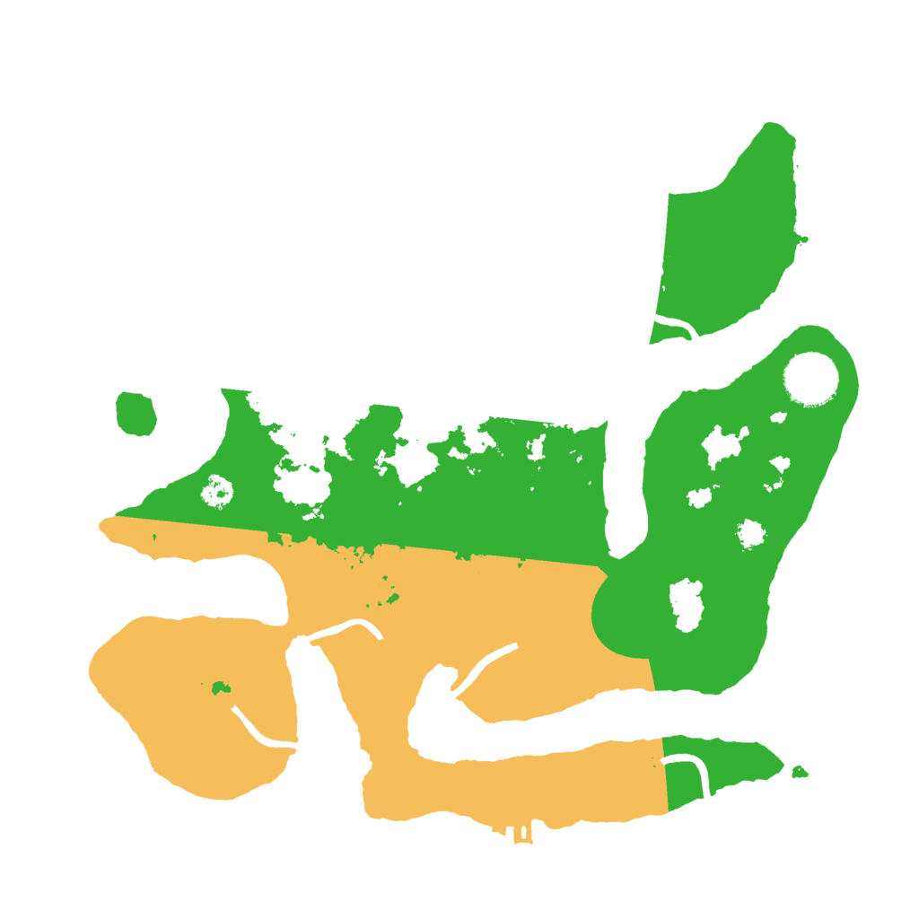 Biome Rust Map: Procedural Map, Size: 3000, Seed: 64814800