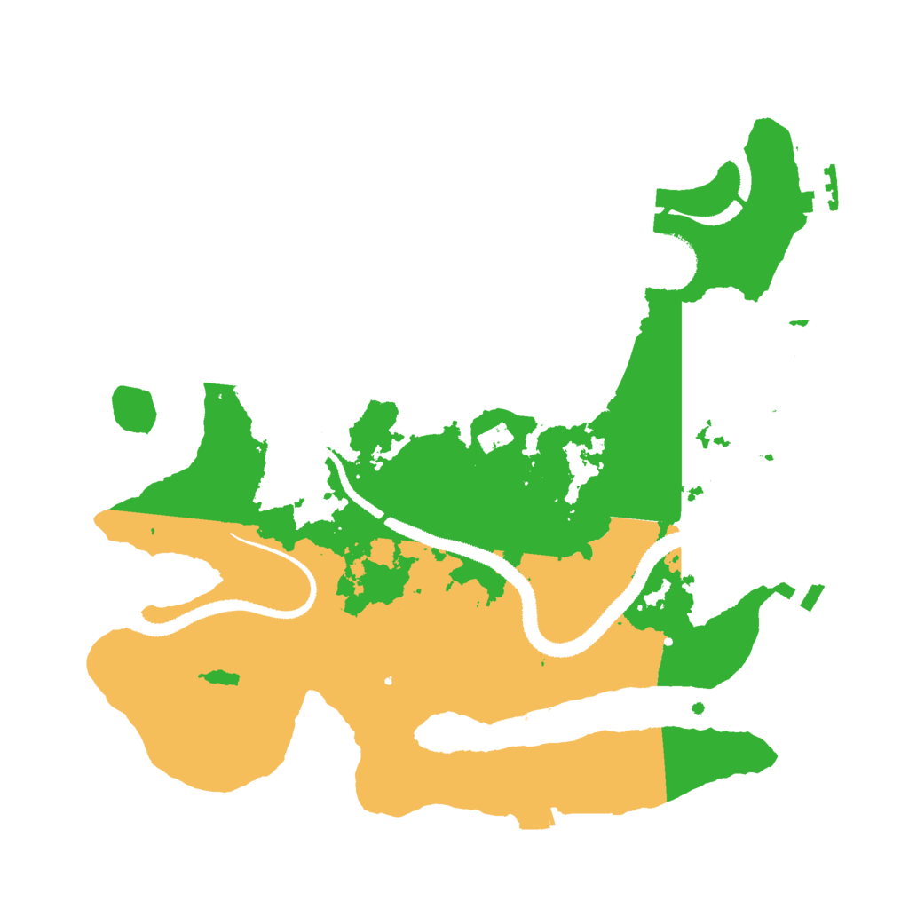 Biome Rust Map: Procedural Map, Size: 3000, Seed: 64814800