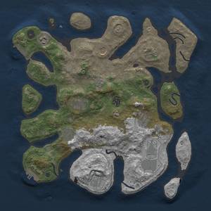 Thumbnail Rust Map: Procedural Map, Size: 3750, Seed: 890586, 18 Monuments