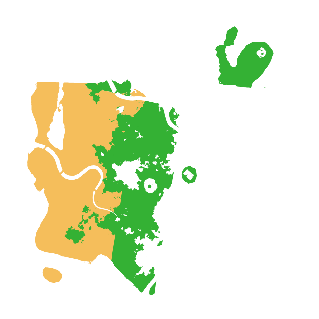 Biome Rust Map: Procedural Map, Size: 3500, Seed: 3300