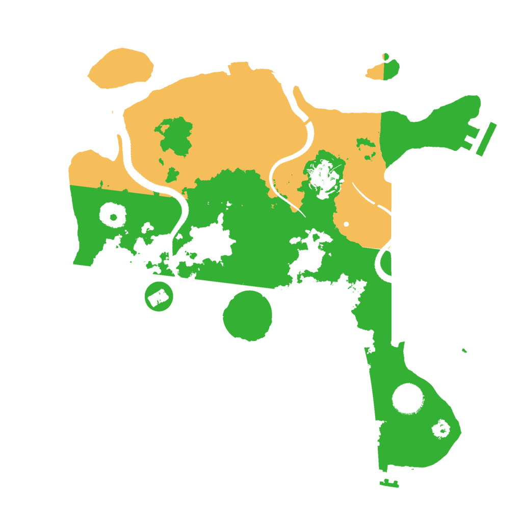 Biome Rust Map: Procedural Map, Size: 3000, Seed: 916395