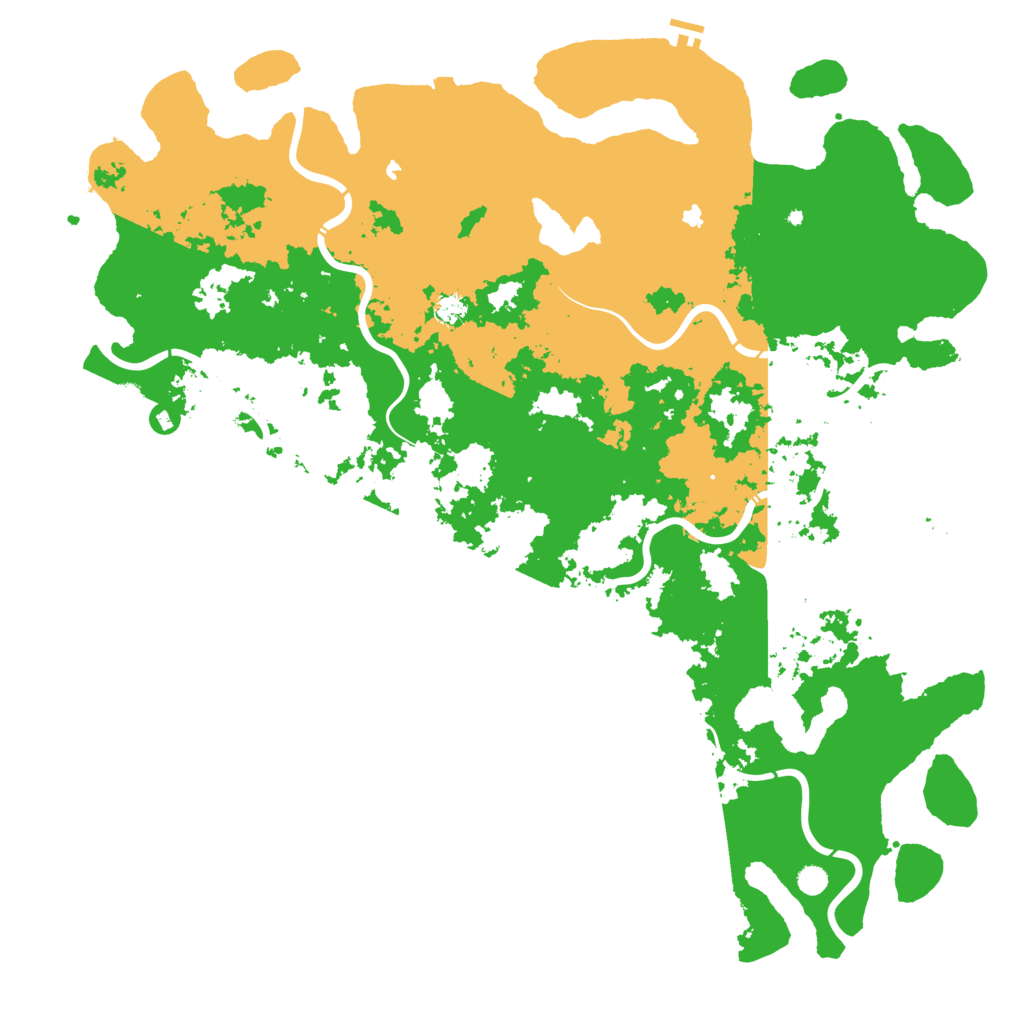 Biome Rust Map: Procedural Map, Size: 6000, Seed: 33