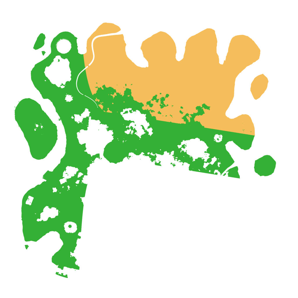 Biome Rust Map: Procedural Map, Size: 3600, Seed: 15068